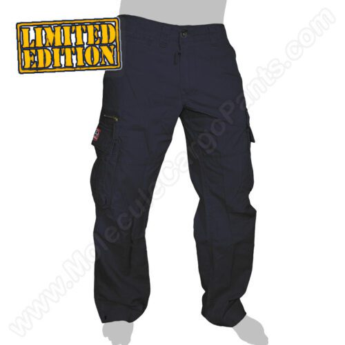 50005 Molecule Pants Combat Navy Blue Limited Edition long cargo pants