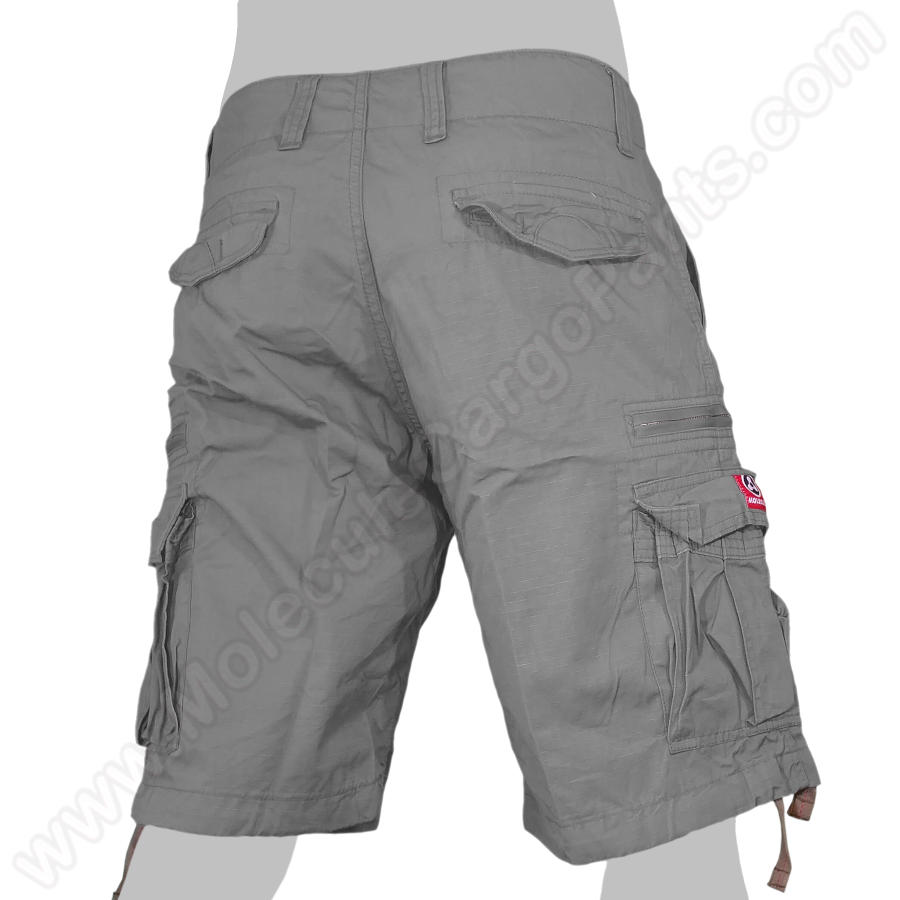 Molecule-Pants_Short_Cargo_Pants_Rambler_Ripstop_grey (1) 55001 Molecule Pants RIPSTOP Rambler GREY short cargo pants