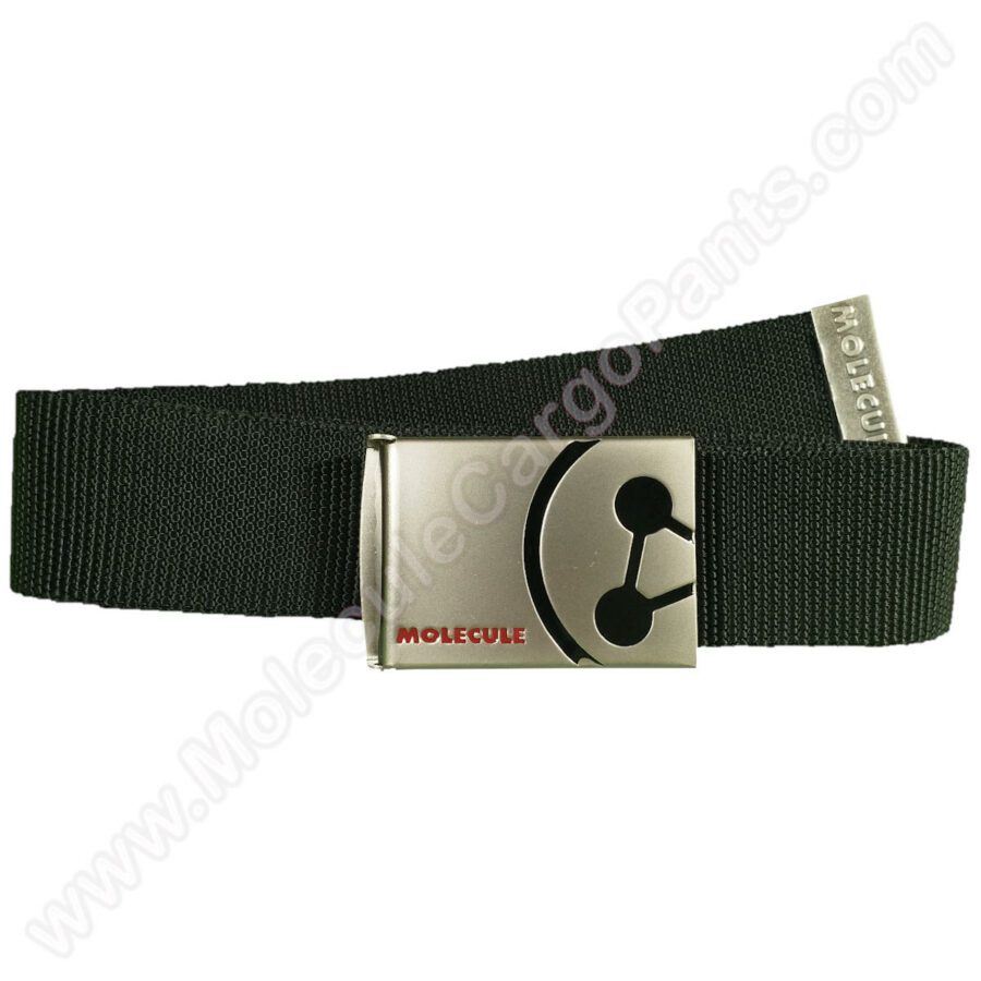 Molecule Belt B03 "Zoom" - Canvas Buckle Belt BLACK