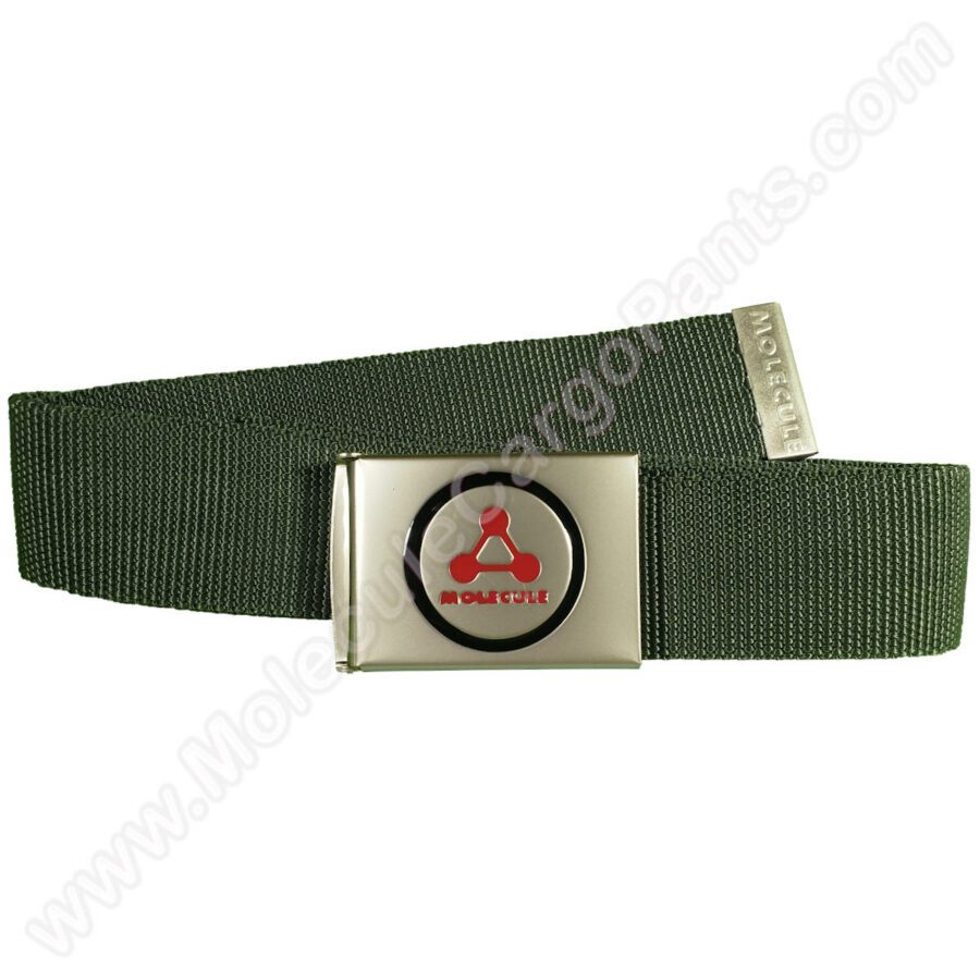 Molecule Belt B06 "Classic" - Canvas Buckle Belt GREEN